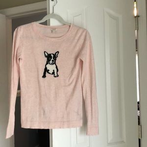 J. Crew French bulldog sweater size XS